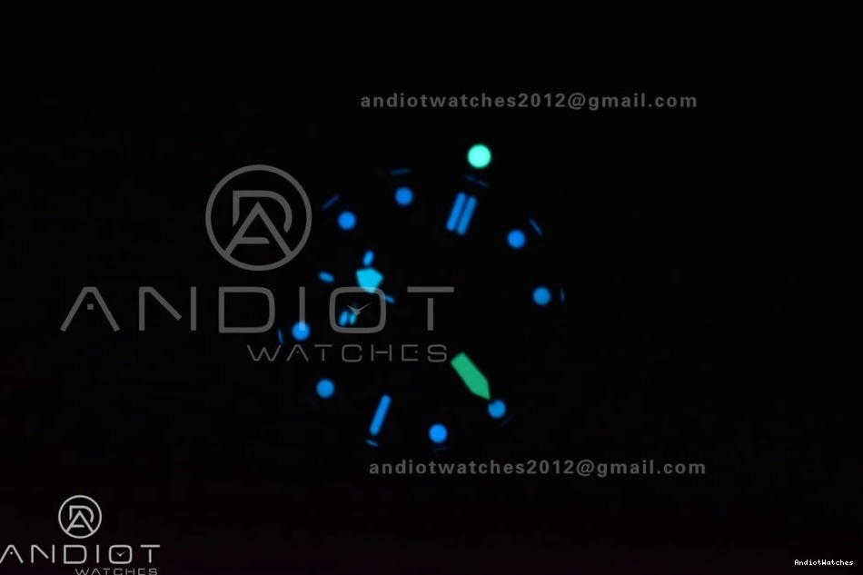 P.9010 PAM1616 Sleek Rubber 47mm Best Clone Carbotech on Markers Strap Black Dial Edition Blue VSF 991 0131